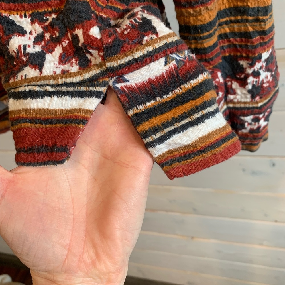 Zara | Trafaluc Tribal Design Textured Sweater - Picture 7 of 8